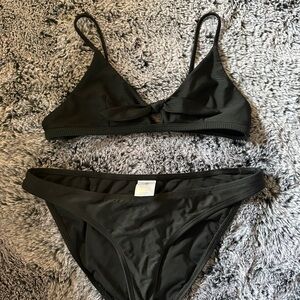 Body Glove Black Knot-Front Triangle Bikini